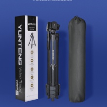云腾 VCT-618N手机三脚架1.8米高微单相机拍照直播支架稳定便携三角架 黑色